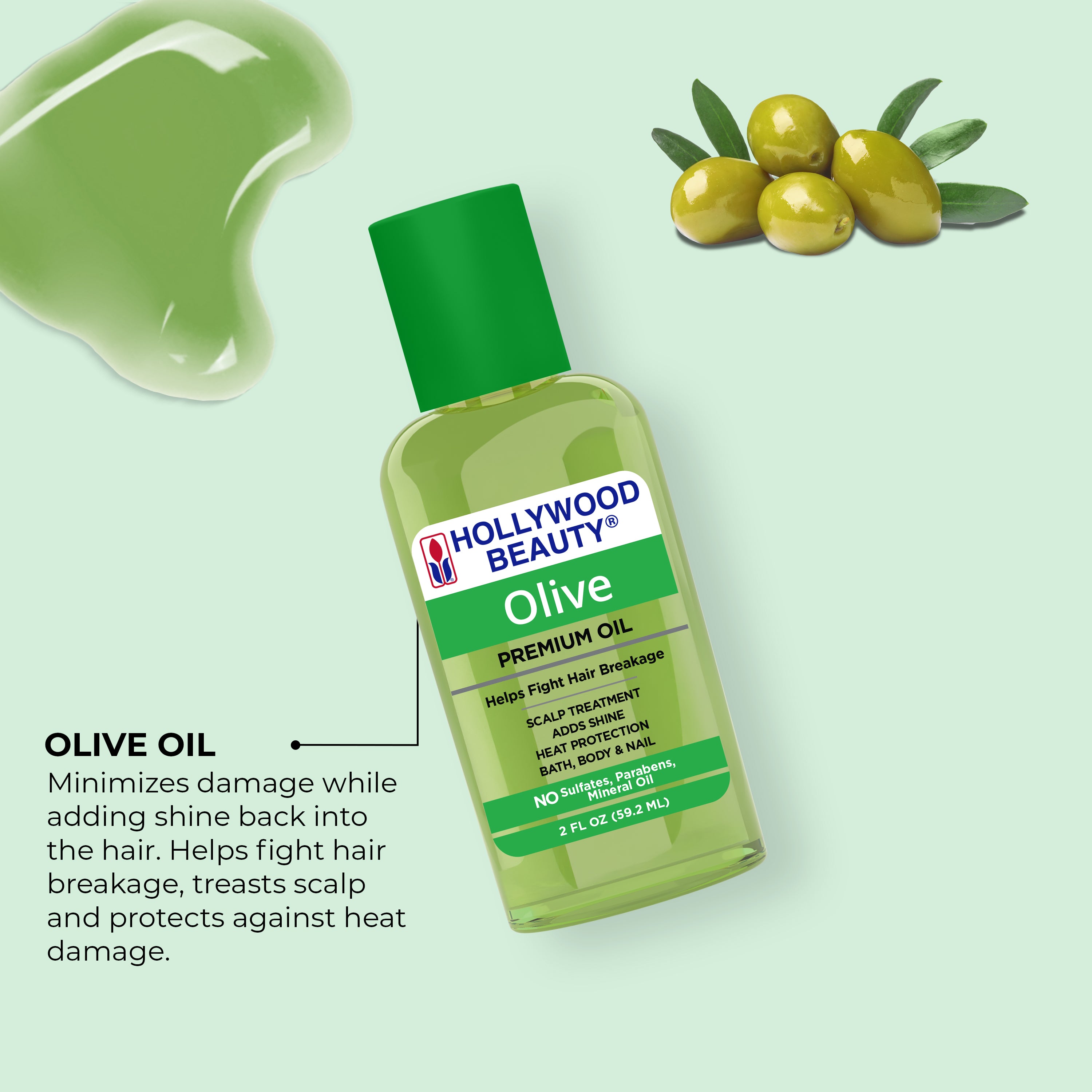 Olive Premium Oil for Hair, Scalp, Skin, and Nails