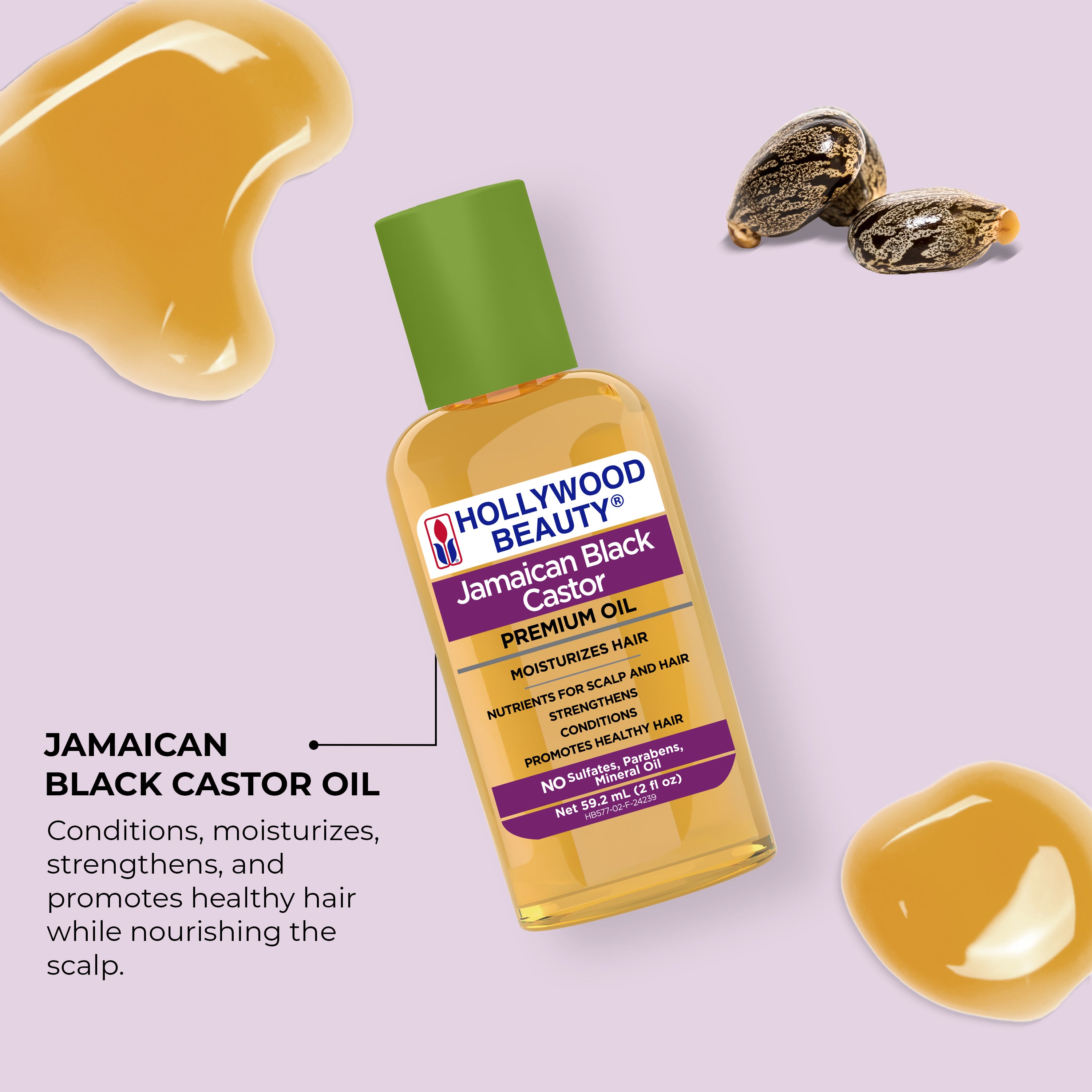 Jamaican Black Castor Premium Oil for Hair, Scalp, Skin, and Nails