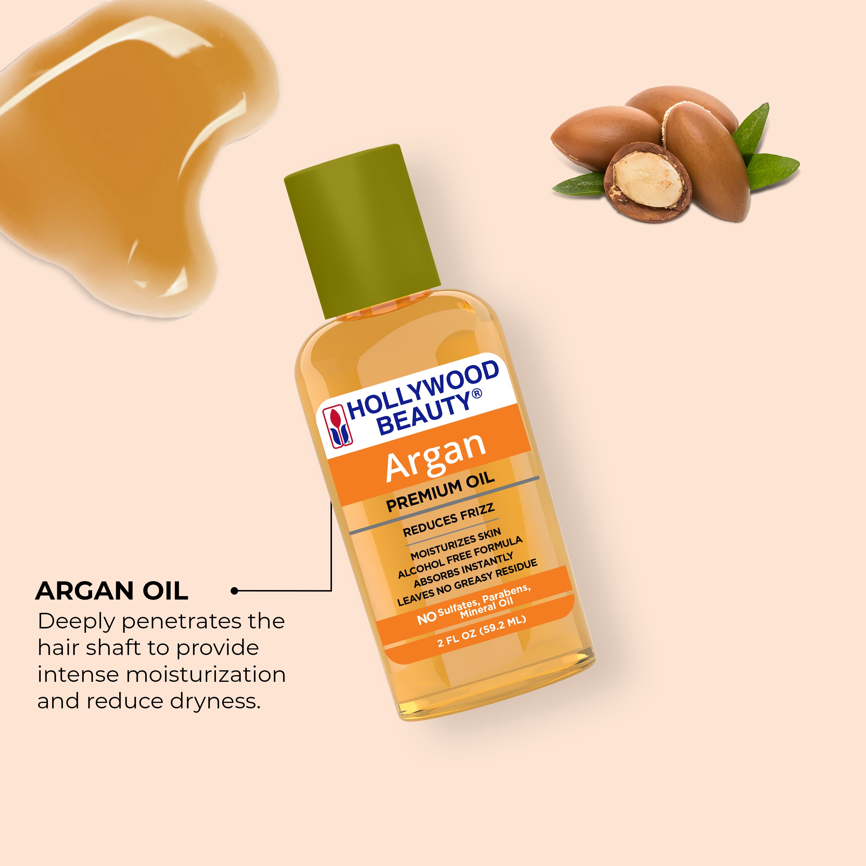 Argan Premium Oil for Hair, Scalp, Skin, and Nails