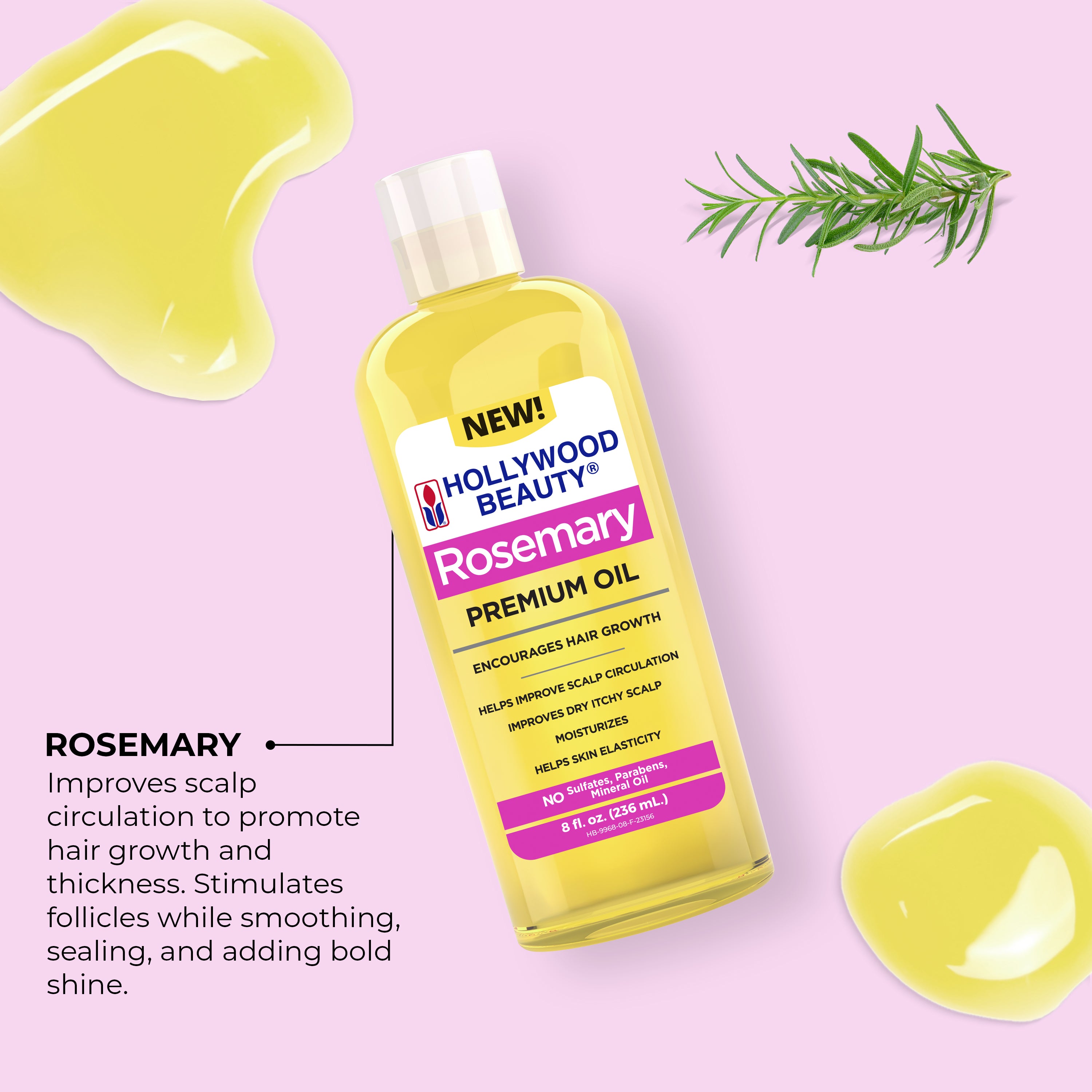 Rosemary Premium Oil for Hair, Scalp, Skin, and Nails